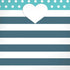 Polka Dots and Stripes Heart in Blue iPhone XS Pro Case
