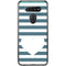 Polka Dots and Stripes Heart in Blue LG K51/Q51 Clear Case
