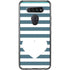 Polka Dots and Stripes Heart in Blue LG K51/Q51 Clear Case