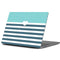 Polka Dots and Stripes Heart in Blue Apple MacBook Pro 13-inch Skin