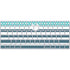 Polka Dots and Stripes Heart in Blue Magic Keyboard Skin