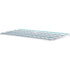 Polka Dots and Stripes Heart in Blue Magic Keyboard Skin