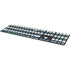 Polka Dots and Stripes Heart in Blue Magic Keyboard with Numeric Keypad Skin