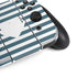 Polka Dots and Stripes Heart in Blue Nintendo Switch OLED (2021) Skin