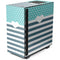 Polka Dots and Stripes Heart in Blue NZXT H510 Compact ATX Mid-Tower Case Skin