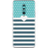 Polka Dots and Stripes Heart in Blue OnePlus 7 Pro Skin