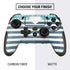 Polka Dots and Stripes Heart in Blue PlayStation Scuf Vantage 2 Controller Skin