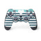 Polka Dots and Stripes Heart in Blue PS4 Controller Skin