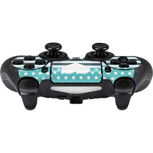 Polka Dots and Stripes Heart in Blue PS4/PC SCUF Impact Controller Skin