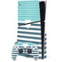 Polka Dots and Stripes Heart in Blue PS5 Slim Disk Bundle Skin