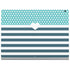 Polka Dots and Stripes Heart in Blue Surface Book 2 13.5in Skin