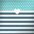Polka Dots and Stripes Heart in Blue Surface Book 2 13.5in Skin