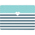 Polka Dots and Stripes Heart in Blue Surface Laptop Studio Skin