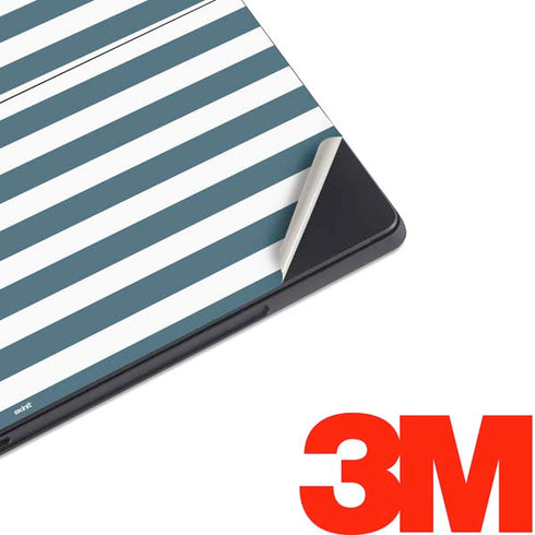 Polka Dots and Stripes Heart in Blue Surface Pro 7 Skin