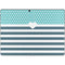 Polka Dots and Stripes Heart in Blue Surface Pro 8 Skin