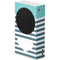 Polka Dots and Stripes Heart in Blue Xbox Series S Console Skin