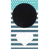 Polka Dots and Stripes Heart in Blue Xbox Series S Console Skin