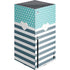 Polka Dots and Stripes Heart in Blue Xbox Series X Console Skin