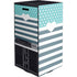 Polka Dots and Stripes Heart in Blue Xbox Series X Console Skin