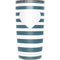 Polka Dots and Stripes Heart in Blue Yeti 20oz Tumbler Skin