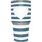 Polka Dots and Stripes Heart in Blue Yeti 30oz Rambler Tumbler Skin