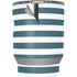 Polka Dots and Stripes Heart in Blue Yeti 30oz Rambler Tumbler Skin