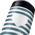 Polka Dots and Stripes Heart in Blue Yeti Colster Can Insulator Skin