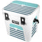Polka Dots and Stripes Heart in Blue YETI Roadie 24 Hard Cooler Skin