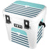 Polka Dots and Stripes Heart in Blue YETI Roadie 24 Hard Cooler Skin
