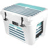Polka Dots and Stripes Heart in Blue YETI Tundra 35 Hard Cooler Skin