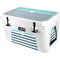 Polka Dots and Stripes Heart in Blue YETI Tundra 45 Hard Cooler Skin