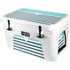 Polka Dots and Stripes Heart in Blue YETI Tundra 45 Hard Cooler Skin