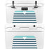 Polka Dots and Stripes Heart in Blue YETI Tundra 45 Hard Cooler Skin