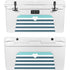 Polka Dots and Stripes Heart in Blue YETI Tundra 65 Hard Cooler Skin