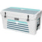 Polka Dots and Stripes Heart in Blue YETI Tundra 75 Hard Cooler Skin