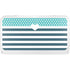 Polka Dots and Stripes Heart in Blue YETI Tundra 75 Hard Cooler Skin