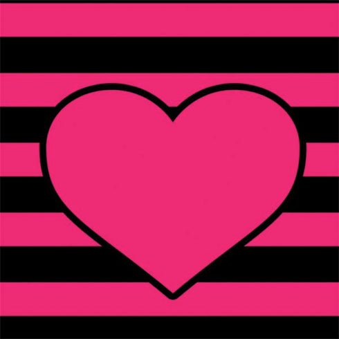 Polka Dots and Stripes Heart in Pink Nintendo 2DS XL (2017) Skin