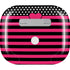 Polka Dots and Stripes Heart in Pink Apple AirPods (3rd Gen 2021) Skin