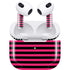 Polka Dots and Stripes Heart in Pink Apple AirPods (3rd Gen 2021) Skin