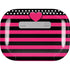 Polka Dots and Stripes Heart in Pink Apple AirPods Pro Skin