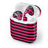 Polka Dots and Stripes Heart in Pink Apple AirPods Skin