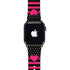 Polka Dots and Stripes Heart in Pink Apple Watch Band 38-40mm