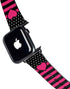 Polka Dots and Stripes Heart in Pink Apple Watch Band 38-40mm