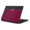 Polka Dots and Stripes Heart in Pink Samsung Chromebook Skin