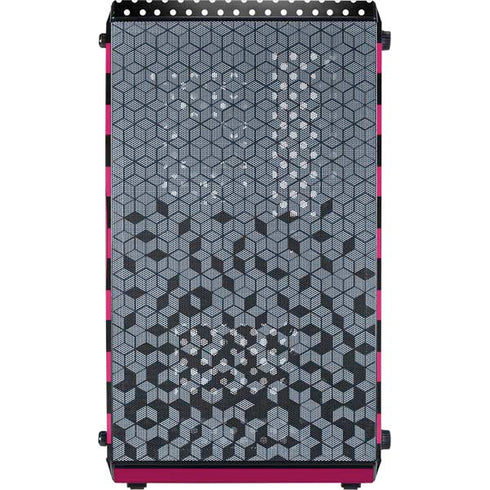 Polka Dots and Stripes Heart in Pink Cooler Master MasterBox Q300L Mini Tower Skin