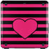 Polka Dots and Stripes Heart in Pink Cooler Master MasterBox Q300L Mini Tower Skin