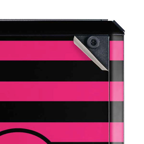 Polka Dots and Stripes Heart in Pink Cooler Master MasterBox Q300L Mini Tower Skin