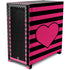 Polka Dots and Stripes Heart in Pink Corsair 4000D Tempered Glass Mid-Tower ATX Case Skin