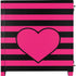 Polka Dots and Stripes Heart in Pink Corsair 4000D Tempered Glass Mid-Tower ATX Case Skin