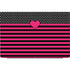 Polka Dots and Stripes Heart in Pink Dell Vostro Skin